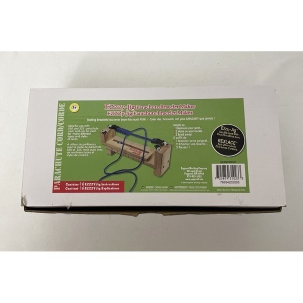 Pepperell‎ Braiding Ezzzy Jig Parachute Cord Bracelet Jewelry Maker + Paracords